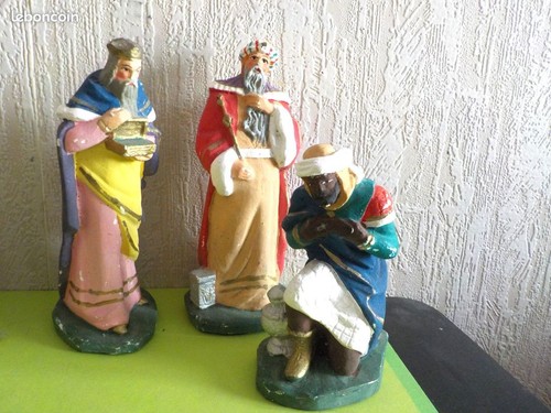 Grand santons platre les rois