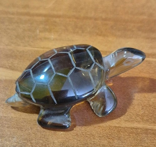 Tortue quartz fumé - tortue,