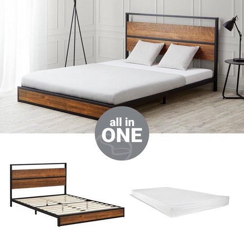 Lit métal 140x200 matelas - métal,