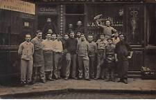 92 - n°82232 - COURBEVOIE - men in front of a shoemaking shop - photo card