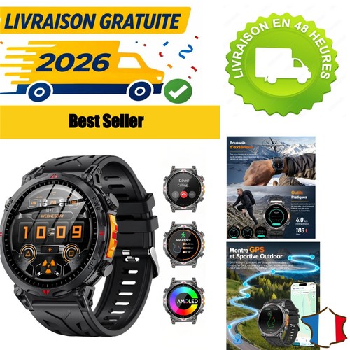 Montre connectée homme gps - montre,