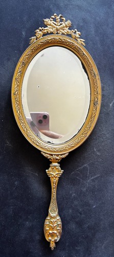 Miroir main laiton metal - miroir, de