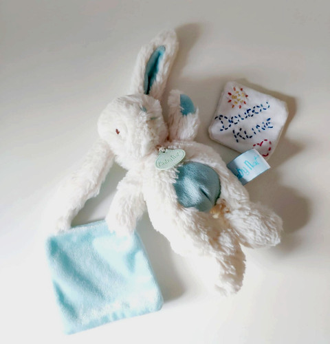 Peluche doudou plat lapin - peluche/doudou,