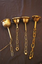 4 plafonniers rosaces chaines