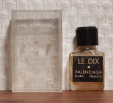Le Dix de Balenciaga Perfume Extract 1ml. label. Plexi box. Good condition
