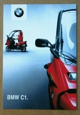 "BMW C1" model scooter postcard - motorcycle manufacturer BMW - 1999