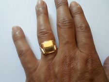 bague en plaqué or Oria, chevalière, t. 55