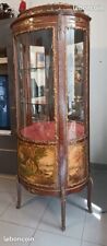 Vitrine bombée Vernis Martin de style Louis XV