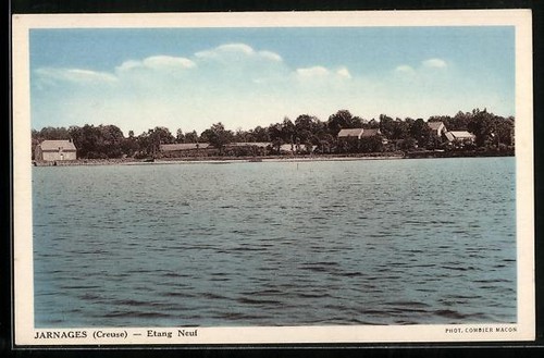 Cpa jarnages creuse étang - /creuse,,