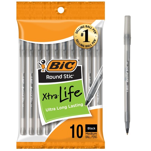 Bic round stic black - bic,