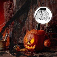 UNOMOR maison hantée décoration effrayante en tissu noire pour décor