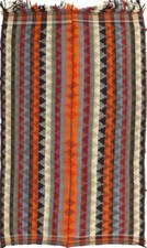 Laine Kelim Tissé À La Main