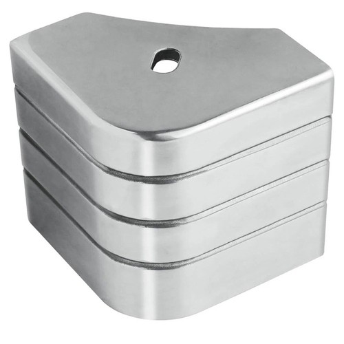 Bouchon angle aluminium - d'angle, en