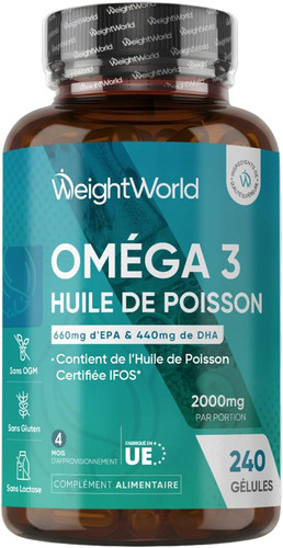 Oméga huile poisson - 3,