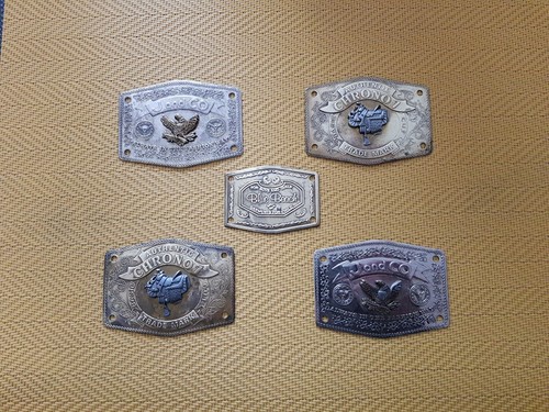 Plaques métal blue - de, (