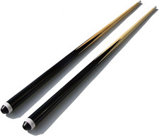 36" Hardwood Billiard/Pool House Cue Stick - Set of 2, Shorty Cues 1