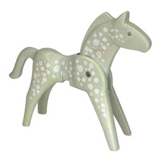 Playmobil cheval vintage gris