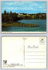 Crapaud P.E.I. Canada Scenic Postcard with Church and Water Landscape View