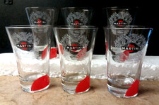Lot 6 verres apéritif MARTINI  , ref  M65 .
