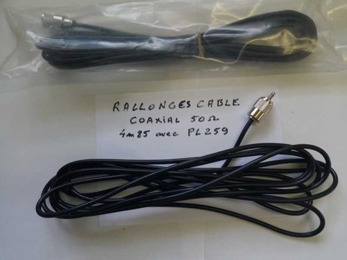 Rallonge câble coaxial - coaxial, rg58