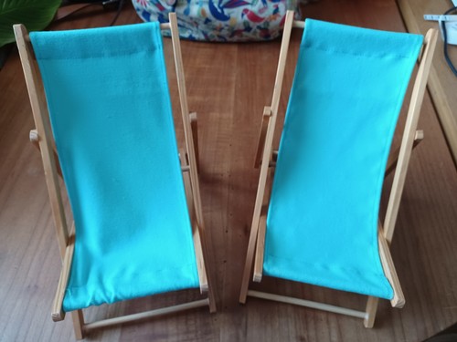 Chaises longues pour poupée - chaises,