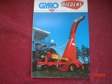 BROCHURE PUBLICITAIRE ENSILEUSES SEMI PORTEES GYRO   NICOLAS