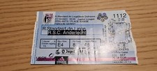 2001 Liege Standard Ticket vs