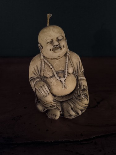 Ancienne bougie bouddha - bougie,