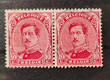 Belgique  paire timbres n°138