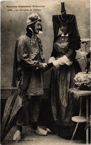 Old postcard folklore costumes
