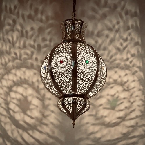 Arabes lampe marocaine - lampe, métal