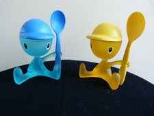 ALESSI Duo de Coquetiers CICO avec cuillère et casquette salière