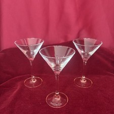 3 verres à cocktail cristal