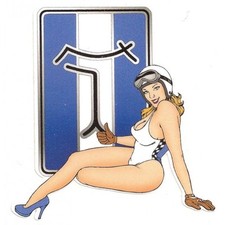 DE TOMASO Left Pin Up Sticker