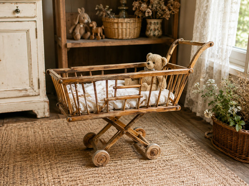 Ancien landau bois - en, –