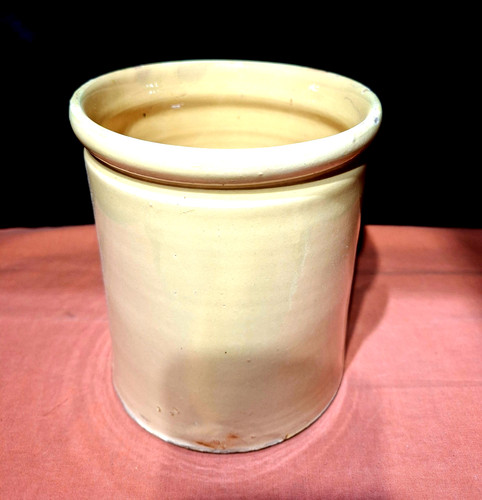 Grease pot glazed - pot,
