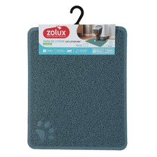 Tapis d'hygiène 37 x 45 cm bleu pour maison de toilette chat
