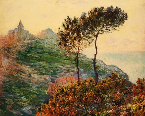 Claude monet église de - monet,, "l'église