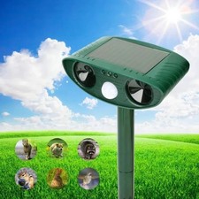 Répulsif d'Animaux À Ultrason Solaire – Infrarouge Induction pour Jardin/Ferme