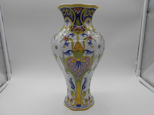 Superbe vase faïence de - en,