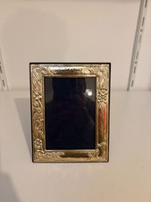 Ancien Cadre Photo Fleur Doré