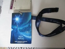 DISNEYLAND PARIS  AVANT PREMIERE 09/11/2013  REINE  DES NE + VIP PASS + ENTREE  