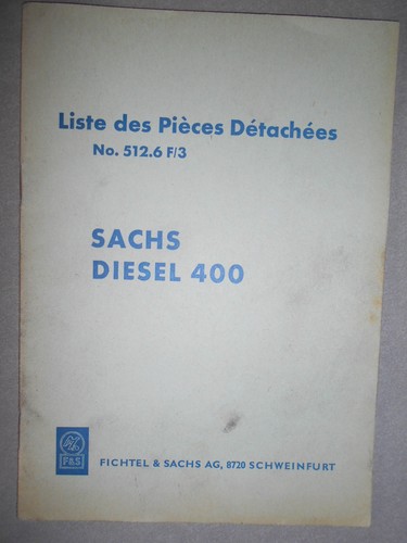 Sachs moteur 400 diesel - sachs,