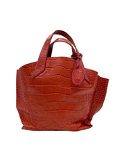 Sac à main en cuir orange