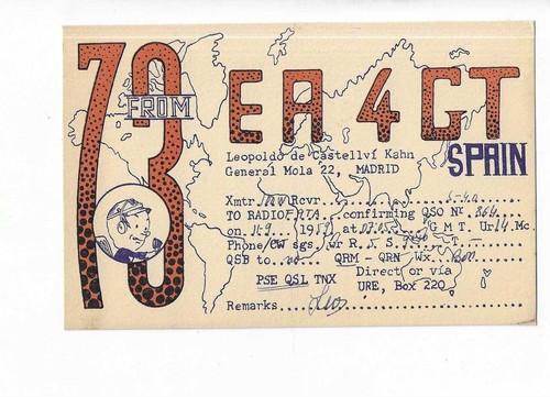 Carte qsl radio amateur - qsl,