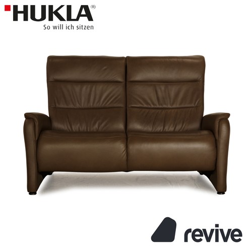 Hukla leather seater - 2, brown