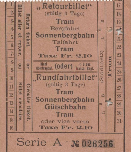 Vieux papier billet tram - vieux,