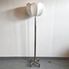 LAMPADAIRE VINTAGE 1960 ALUMINIUM BROSSE & COCOON DLG ACHILLE CASTIGLIONI 60S