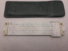 Vintage German Faber Castell Slide Rule 62/82 with Case Made in Germany - Nice