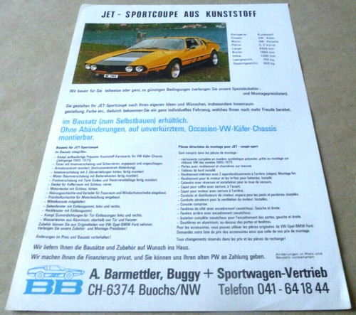Kit car jet coupe - vw,